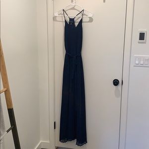VS pleated navy blue dress - Size S